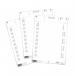 Durable Printable Ticket Insert Sheets for Pallet Feet - 80 Pack - 140/90 x 65mm 101002