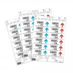 Durable Printable Insert Sheets for Ticket Holders - 240 Labels - 100 x 38 mm 102202