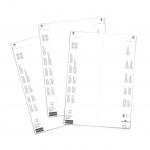 Durable Insert Sheets for Ticket Holder 297 x 74mm Pack of 20 103102