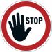 Durable Adhesive ISO Stop Sign Safety Floor Sticker - 43cm 104203