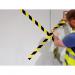 Durable DURALINE Removable PVC Hazard Warning Floor Marking Tape - 50mm x 33m 