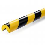 This photo shows a durable magnetic corner protection profile called C25R, designed for use in racking accessories. The high-impact edge protection extends 1 meter and is labeled with the product number 1110130.