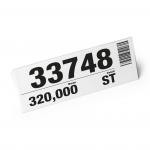 Durable Clip-On Ticket Label Holder Document Pocket - 10 Pack - 210 x 74mm 116119