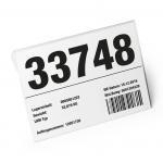 Durable Clip-On Ticket Label Holder Document Pocket - 10 Pack - A5 116219