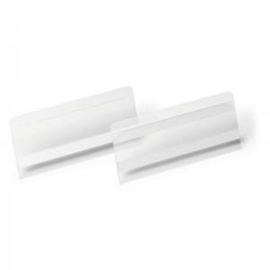 Durable Self Adhesive Ticket Label Holder Document Pocket - 10 Pack -