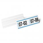 Durable Self Adhesive Ticket Label Holder Document Pocket - 10 Pack - 210 x 74mm 118219