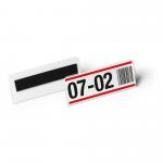 Durable Magnetic Ticket Label Holder Document Pocket - 10 Pack - 100 x 38mm 119519