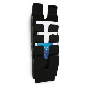 Durable FLEXIPLUS 6 Wall Mounted Literature Holder - A4 Portrait -