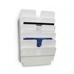 Durable FLEXIPLUS 6 Wall Mounted Literature Holder - A4 Landscape - White 1700014011