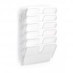 Durable FLEXIPLUS 6 Wall Mounted Literature Holder - A4 Landscape - Clear 1700014401