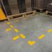 Durable Heavy Duty Adhesive Floor Marking T Shape Corner - 10 Pack - Yellow 