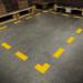 Durable Heavy Duty Adhesive Floor Marking T Shape Corner - 10 Pack - Yellow 