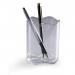Durable TREND Pen Pot Pencil Holder Desk Tidy Organiser - 6 Pack - Clear 1701235400