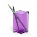 Durable TREND Pen Pot Pencil Holder Desk Tidy Organiser - 6 Pack - Clear Purple 1701235992