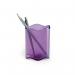 Durable Trend Pen Cup Transparent Purple
