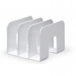 Durable TREND Magazine Stand Desk File Holder Book Organiser - 2 Pack - White 1701395010