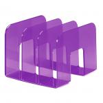 Durable TREND Magazine Stand Desk File Holder Book Organiser - Clear Purple 1701395992
