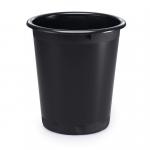Durable Waste Basket 13 Litre Recycled Black Pack of 6 1701572221