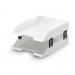 Durable Stackable Letter Tray Document Organiser Paper File - A4+ White 