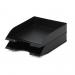 Durable Stackable Letter Tray Document Organiser Paper File - A4+ Black 