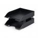 Durable Stackable Letter Tray Document Organiser Paper File - A4+ Black 