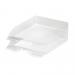 Durable Clear Stackable Letter Tray Document Organiser Paper File - A4+ 