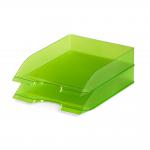 Durable Translucent Stackable Letter Tray Document Paper File - A4+ Clear Green 1701673017