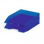 Durable Translucent Stackable Letter Tray Document Paper File - A4+ Clear Blue 1701673540