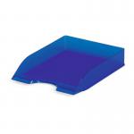 Durable Translucent Stackable Letter Tray Document Paper File - A4+ Clear Blue 1701673540