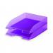 Durable Letter Tray BASIC Transp Purple