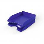 Durable New Stackable Letter Tray - Document Paper File - A4+ Blue 