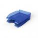 Durable New Stackable Letter Tray - Document Paper File - A4+ Transparent Blue 