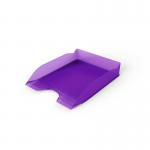 Durable Stackable Letter Tray - Document Paper File - 6 Pack - A4+ Clear Purple 1701674992