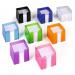 Durable TREND 800 Sheet Note Box Transparent Memo Pad Cube - Clear Green 