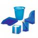 Durable TREND 800 Sheet Note Box Transparent Memo Pad - 6 Pack - Clear Blue 1701682540