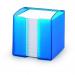 Durable Note Box Trend Transparent Blue