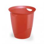Durable Waste Bin Trend 16 Litres Transparent Red Pack of 6 1701710003