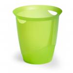Durable TREND Plastic Waste Recycling Bin - 16 Litre - 6 Pack - Light Green 1701710017