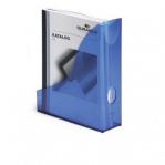 Durable Translucent Magazine Rack Document Desk File Organiser - A4 Clear Blue 1701712540