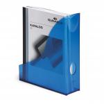 Durable Translucent Magazine Rack Document Desk File Organiser - A4 Clear Blue 1701712540