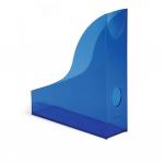 Durable Magazine Rack Document Desk File Organiser - 6 Pack - A4 Clear Blue 1701712540