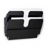 Durable FLEXIBOXX 2 Wall Mounted Literature Holder - A4 Landscape - Black 1709014060