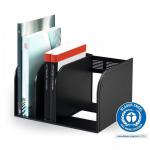 Durable OPTIMO Magazine Book Stand Desk Organiser Book Holder - 2 Pack - Grey 1709018058