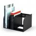 Durable OPTIMO Magazine Book Stand Desk Organiser Book Holder - 2 Pack - Grey 1709018058