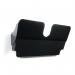 Durable A4 Magnetic Literature Holder - Wall-Mounted Display - FLEXIPLUS - Black 1709021060