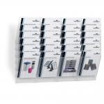 Durable FLEXIBOXX 6 Wall Mounted Literature Holder - A4 Portrait - Clear 1709760400