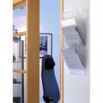 Durable FLEXIBOXX 6 Wall Mounted Literature Holder - A4 Landscape - Clear 1709785400