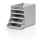 Durable IDEALBOX ECO Recycled Plastic Letter Tray 5 Drawer File - Grey 1712003050