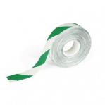 Durable DURALINE Strong Floor Marking Tape Green/White 50mm x 30m  - Pack of 1 1726131