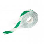 Durable DURALINE Safety Non-Slip Hazard Warning Tape - 50mm x 30m - Green/White 1726131